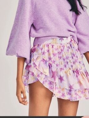 LoveShackFancy Seniya Mini Skirt